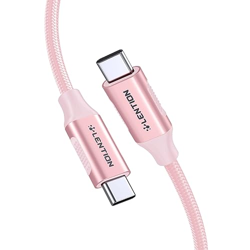 LENTION USB C Kabel auf USB C, 1M Datenkabel, Videoübertragung 4K@60Hz, 100 W Schnellladung, USB-3.1 Gen.2-Standard in 10Gbps, Kompatibel mit dem neuen MacBook Pro/iPad Pro/Mac Air, Handy, Mehr von LENTION