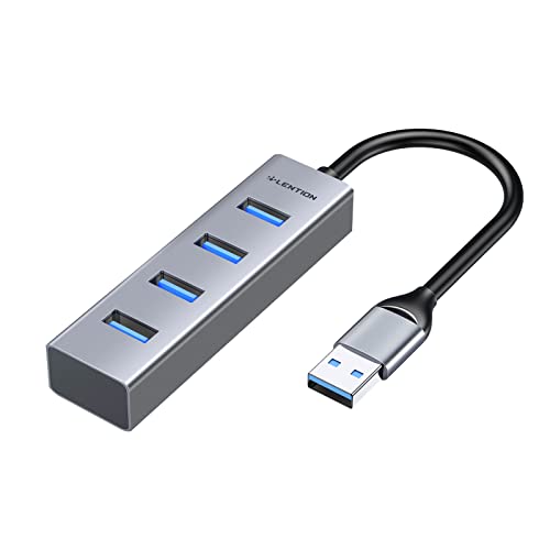 LENTION USB Hub 3.0 mit 4 USB 3.0 Port, Ultra-dünnes USB Adapter auf USB für 2009-2015 MacBook Air/Pro, Surface Pro/Book, Chromebook von LENTION