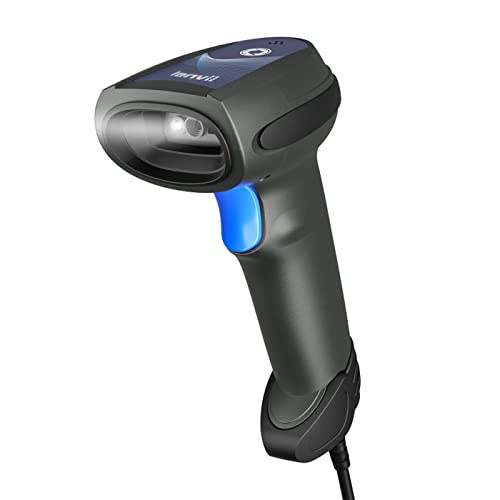 LENVII Handheld 2D QR Barcode Scanner,Kabelgebundener 1D-CCD-Barcode-Leser, unterstützt das Scannen von UPC,PDF417,QR,Data Matrix Bar Code Leser für PC, Mac, Laptop von LENVII