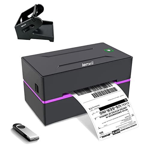 LENVII LV-390 Thermoetikettendrucker Barcode-Drucker, 150mm/s 4x6 Desktop Thermoetikettendrucker für Versand von Paketen, Unternehmen, FedEx, Shopify, Etsy, Amazon, Kompatibel mit Windows und Mac von LENVII