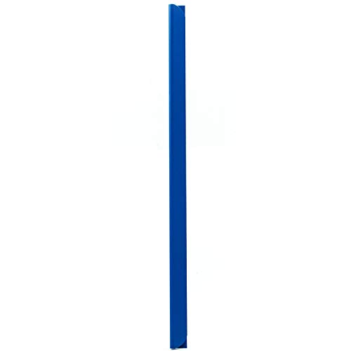 LEO’s - 100 x Klemmschienen Blau DIN A4 (297 mm) FH 3-4 mm für ca. 30 Blatt - Klemmschiene zum Binden von ungelochten Papier Unterlagen und Blattsammlungen - Klemmleiste aus Hart-PVC von LEO's