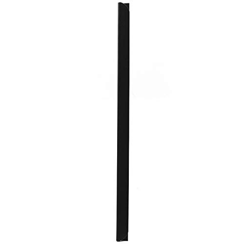 LEO’s - 100 x Klemmschienen Schwarz DIN A5 (210 mm) FH 3-4 mm für ca. 30 Blatt - Klemmschiene zum Binden von ungelochten Papier Unterlagen und Blattsammlungen - Klemmleiste aus Hart-PVC von LEO's