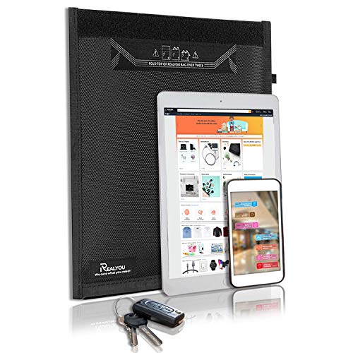 Faraday Tasche für Telefone, Faraday-Käfig für Ipad, Kartendatenschutz (L(35 * 45cm)) von LEOANITTY