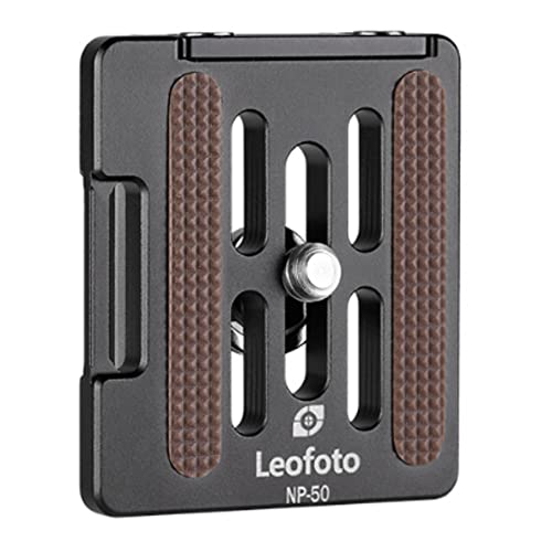 LEOFOTO Schnellwechselplatte NP-50 mit Prismenschiene kompatibel für arca Swiss Stativkopf von LEOFOTO