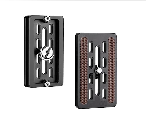 Leofoto QP-70N Arca Plate, 70 mm Universalplatte mit 1/4 Zoll Kameraschraube von LEOFOTO