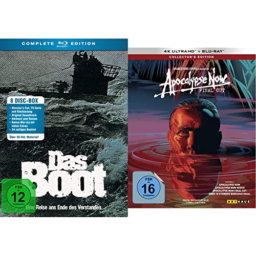 Das Boot - Complete Edition (+ Bonus-BD) (+ Soundtrack CD) (Hörbuch) [Blu-ray] & Apocalypse Now / The Final Cut / Collector's Edition / (Kinofassung, Redux & Final Cut)(2 4K Ultra-HD) (+ 2 Blu-ray 2D) von LEONINE Distribution GmbH