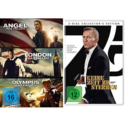 Olympus/London/Angel Has Fallen - Triple Film Collection [3 DVDs] & James Bond 007: Keine Zeit zu sterben von LEONINE Distribution GmbH