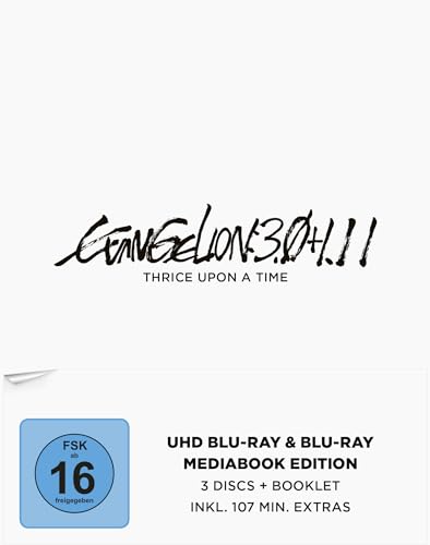 Evangelion: 3.0+1.11 Thrice Upon a Time [4K UHD Blu-ray] (Mediabook Special Edition) + (Blu-ray) von LEONINE