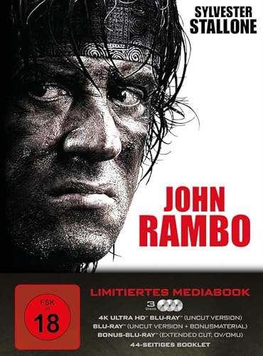 John Rambo UHD SE (Lim. Mediabook) [Blu-ray] von LEONINE