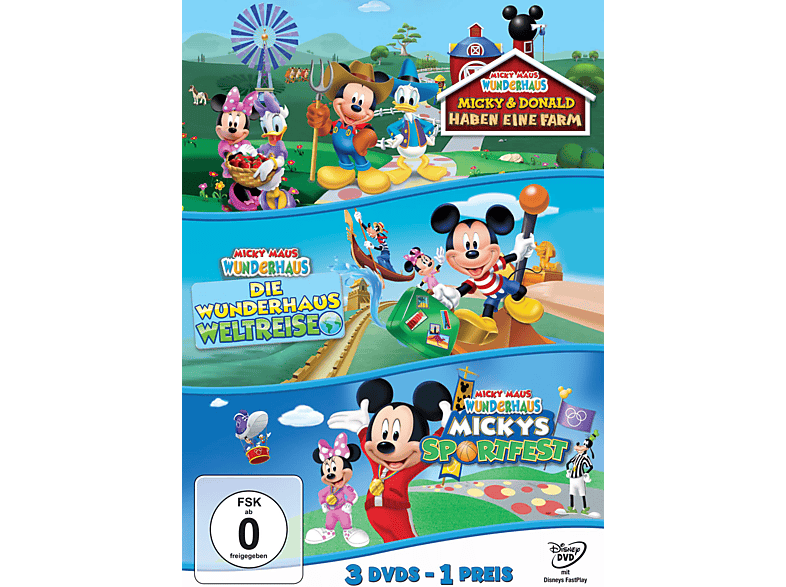 Micky Maus Wunderhaus - Sportfest/Weltreise/Farm DVD Micky Maus Wunderhaus - Sportfest/Weltreise/Farm DVD von LEONINE