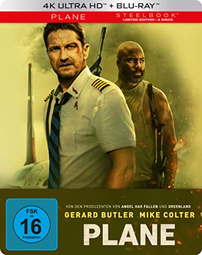 Plane - Limitiertes Steelbook (4K Ultra HD) (+ Blu-ray) von LEONINE