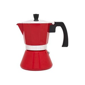 LEOPOLD VIENNA LV113007 Tivoli Espressokocher rot, 6 Tassen von LEOPOLD VIENNA