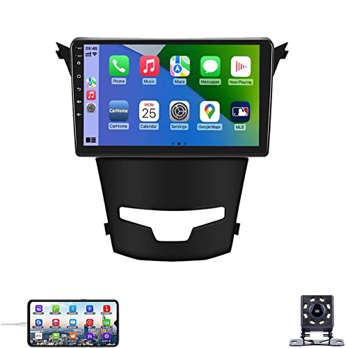 LEPAIN Android 10 Autoradio Stereo für SsangYong Korando 2014-2015 9 Zoll Touchscreen GPS Navigation Head Unit Bluetooth USB WiFi unterstützt Carplay und Android Auto Player (Color : V2 Plus 2+32G) von LEPAIN