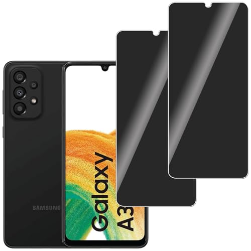 LERINNA 2 Stück für Panzerglas Privatbildschirm für Samsung Galaxy A33, Anti-Spy,9H Härte temperglas, Anti-Kratzen, Sichtschutz Schutzfolie für Samsung Galaxy A33 LERINNA 2 Stück für Panzerglas Privatbildschirm für Samsung Galaxy A33, Anti-Spy,9H Härte temperglas, Anti-Kratzen, Sichtschutz Schutzfolie für Samsung Galaxy A33 von LERINNA
