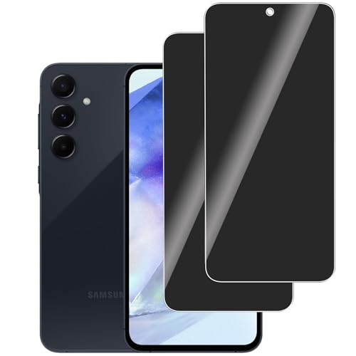 LERINNA 2 Stück für Panzerglas Privatbildschirm für Samsung Galaxy A55 5G, Anti-Spy,9H Härte temperglas, Anti-Kratzen, Anti-Bläschen, Sichtschutz Schutzfolie für Samsung Galaxy A55 5G LERINNA 2 Stück für Panzerglas Privatbildschirm für Samsung Galaxy A55 5G, Anti-Spy,9H Härte temperglas, Anti-Kratzen, Anti-Bläschen, Sichtschutz Schutzfolie für Samsung Galaxy A55 5G von LERINNA