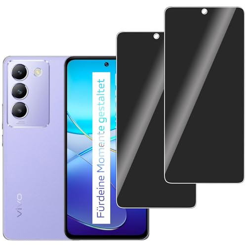 LERINNA 2 Stück für Panzerglas Privatbildschirm für Vivo V40 SE, Anti-Spy,9H Härte temperglas, Anti-Kratzen, Anti-Bläschen, Sichtschutz Schutzfolie für Vivo V40 SE LERINNA 2 Stück für Panzerglas Privatbildschirm für Vivo V40 SE, Anti-Spy,9H Härte temperglas, Anti-Kratzen, Anti-Bläschen, Sichtschutz Schutzfolie für Vivo V40 SE von LERINNA