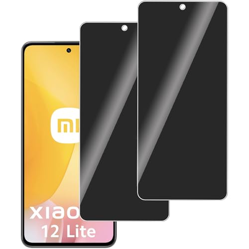 LERINNA 2 Stück für Panzerglas Privatbildschirm für Xiaomi 12 Lite, Anti-Spy,9H Härte temperglas, Anti-Kratzen, Anti-Bläschen, Sichtschutz Schutzfolie für Xiaomi 12 Lite von LERINNA