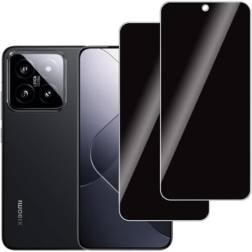 LERINNA 2 Stück für Panzerglas Privatbildschirm für Xiaomi 14, Anti-Spy,9H Härte temperglas, Anti-Kratzen, Sichtschutz Schutzfolie für Xiaomi 14 LERINNA 2 Stück für Panzerglas Privatbildschirm für Xiaomi 14, Anti-Spy,9H Härte temperglas, Anti-Kratzen, Sichtschutz Schutzfolie für Xiaomi 14 von LERINNA
