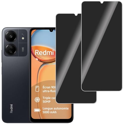 LERINNA 2 Stück für Panzerglas Privatbildschirm für Xiaomi Redmi 13C, Anti-Spy,9H Härte temperglas, Anti-Kratzen, Anti-Bläschen, Sichtschutz Schutzfolie für Xiaomi Redmi 13C LERINNA 2 Stück für Panzerglas Privatbildschirm für Xiaomi Redmi 13C, Anti-Spy,9H Härte temperglas, Anti-Kratzen, Anti-Bläschen, Sichtschutz Schutzfolie für Xiaomi Redmi 13C von LERINNA