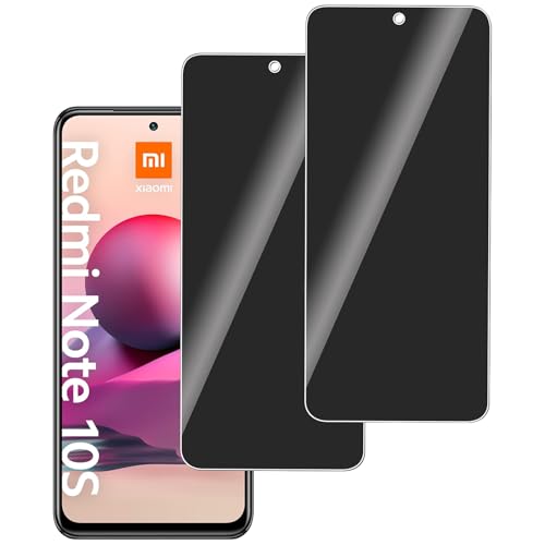 LERINNA 2 Stück für Panzerglas Privatbildschirm für Xiaomi Redmi Note 10S, Anti-Spy,9H Härte temperglas, Anti-Kratzen, Anti-Bläschen, Sichtschutz Schutzfolie für Xiaomi Redmi Note 10S LERINNA 2 Stück für Panzerglas Privatbildschirm für Xiaomi Redmi Note 10S, Anti-Spy,9H Härte temperglas, Anti-Kratzen, Anti-Bläschen, Sichtschutz Schutzfolie für Xiaomi Redmi Note 10S von LERINNA