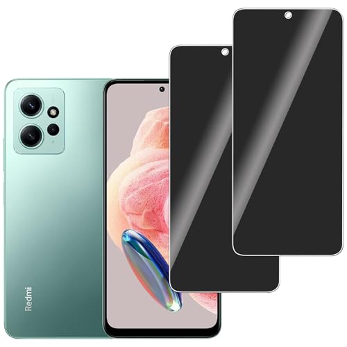 LERINNA 2 Stück für Panzerglas Privatbildschirm für Xiaomi Redmi Note 12, Anti-Spy,9H Härte temperglas, Anti-Kratzen, Anti-Bläschen, Sichtschutz Schutzfolie für Xiaomi Redmi Note 12 LERINNA 2 Stück für Panzerglas Privatbildschirm für Xiaomi Redmi Note 12, Anti-Spy,9H Härte temperglas, Anti-Kratzen, Anti-Bläschen, Sichtschutz Schutzfolie für Xiaomi Redmi Note 12 von LERINNA