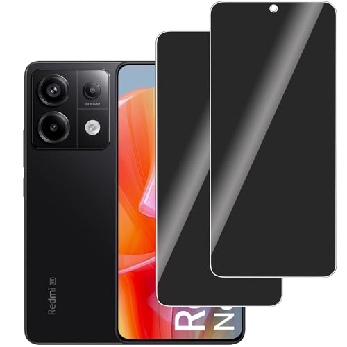 LERINNA 2 Stück für Panzerglas Privatbildschirm für Xiaomi Redmi Note 13 Pro, Anti-Spy,9H Härte temperglas, Anti-Kratzen, Sichtschutz Schutzfolie für Xiaomi Redmi Note 13 Pro von LERINNA
