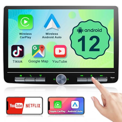 10,1 Zoll Android Autoradio mit Wireless CarPlay, 2G+32G Autoradio 1Din mit Bildschirm, Touchscreen Android Auto Radio Bluetooth Car-Play Display, Navi, WiFi, GPS, AM/FM/RDS, GooglePlay 10,1 Zoll Android Autoradio mit Wireless CarPlay, 2G+32G Autoradio 1Din mit Bildschirm, Touchscreen Android Auto Radio Bluetooth Car-Play Display, Navi, WiFi, GPS, AM/FM/RDS, GooglePlay von LEROAADZ