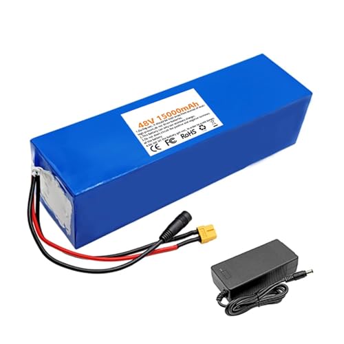 48V Ebike-Akku 15Ah 13S3P Lithium-Akkupack für 54,6V Elektrofahrräder E-Bike-Scooter-Akkus mit BMS + 54,6V 2A XT60-Ladegerät XT60 48V Ebike-Akku 15Ah 13S3P Lithium-Akkupack für 54,6V Elektrofahrräder E-Bike-Scooter-Akkus mit BMS + 54,6V 2A XT60-Ladegerät XT60 von LETIANZG
