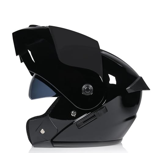 Integralhelm für Motorradfahrer, modularer Klapphelm mit Doppelvisier, ECE-Zulassung für Unisex-Erwachsene, Männer und Frauen, Motorrad-Moped-Rennen C,L=59-60CM Integralhelm für Motorradfahrer, modularer Klapphelm mit Doppelvisier, ECE-Zulassung für Unisex-Erwachsene, Männer und Frauen, Motorrad-Moped-Rennen C,L=59-60CM von LETIANZG