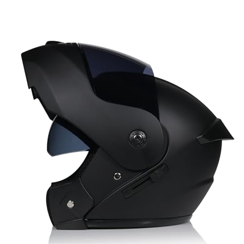 Integralhelm für Motorradfahrer, modularer Klapphelm mit Doppelvisier, ECE-Zulassung für Unisex-Erwachsene, Männer und Frauen, Motorrad-Moped-Rennen D,L=59-60CM Integralhelm für Motorradfahrer, modularer Klapphelm mit Doppelvisier, ECE-Zulassung für Unisex-Erwachsene, Männer und Frauen, Motorrad-Moped-Rennen D,L=59-60CM von LETIANZG