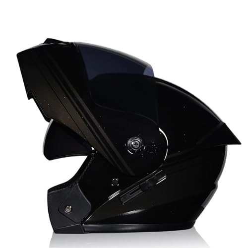 Integralhelm für Motorradfahrer, modularer Klapphelm mit Doppelvisier, ECE-Zulassung für Unisex-Erwachsene, Männer und Frauen, Motorrad-Moped-Rennen E,L=59-60CM Integralhelm für Motorradfahrer, modularer Klapphelm mit Doppelvisier, ECE-Zulassung für Unisex-Erwachsene, Männer und Frauen, Motorrad-Moped-Rennen E,L=59-60CM von LETIANZG