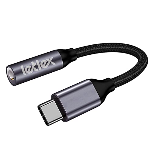 USB C auf 3,5 mm Klinke Audio Adapter Aluminium Gehäuse Typ C auf USB Buchse Adapter Typ C Adapter USB auf AUX Adapter USB C auf Kopfhörerbuchse 3,5 mm Audiokabel Kopfhöreradapter für Samsung/Huawei von LETLEX
