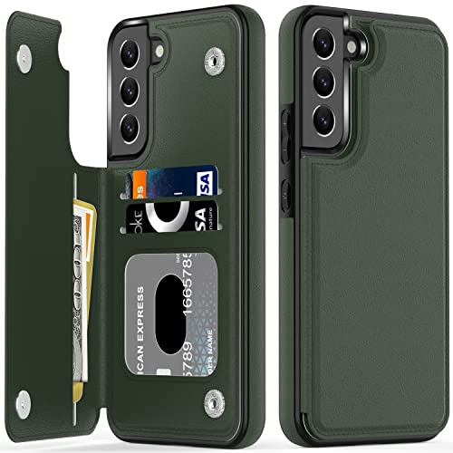 LETO Schutzhülle für Samsung Galaxy S22, luxuriöses Klappetui, Leder, Brieftaschen-Schutzhülle mit Kartenfächern und Ständer, für Mädchen und Damen, Schutzhülle für Samsung Galaxy S22, 15,5 cm (6,1 LETO Schutzhülle für Samsung Galaxy S22, luxuriöses Klappetui, Leder, Brieftaschen-Schutzhülle mit Kartenfächern und Ständer, für Mädchen und Damen, Schutzhülle für Samsung Galaxy S22, 15,5 cm (6,1 von LETO