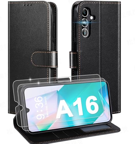 LETREEN Handyhülle für Samsung Galaxy A16 5G/4G Hülle mit 2 Schutzfolie, Lederhülle Klappbar Flip Case Tasche Magnet Kartenfach Standfunktion Klapphülle Schutzhülle für Galaxy A16 5G / A16 4G LETREEN Handyhülle für Samsung Galaxy A16 5G/4G Hülle mit 2 Schutzfolie, Lederhülle Klappbar Flip Case Tasche Magnet Kartenfach Standfunktion Klapphülle Schutzhülle für Galaxy A16 5G / A16 4G von LETREEN