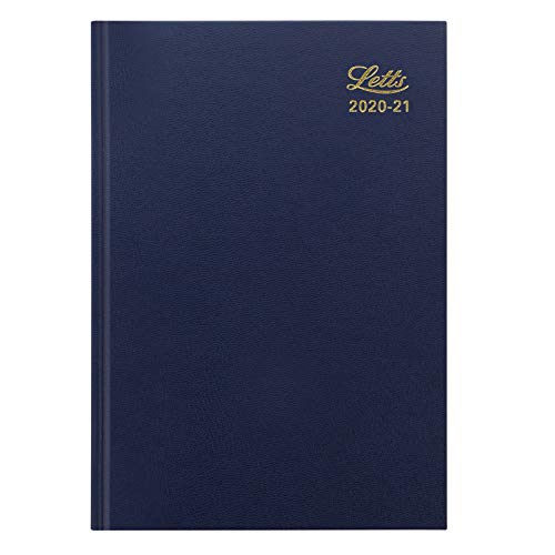 Letts 21-TA3XBL Akademischer Standard, A5, 2020–2021, Wochenansicht, Halbjahr, Englisch, Blau von Letts of London