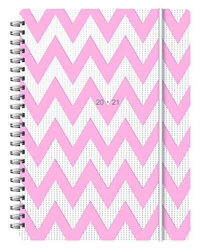 Letts A5 Chevron Wochenansicht 20/21 Schülerkalender, Pink von LETTS