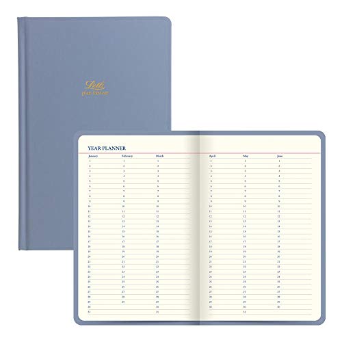 Letts Icon Book Ewiger Tagebuch, cremefarbenes Papier, 384 Seiten, 19,7 x 12,7 x 1,9 cm, Blau (B090140) von LETTS