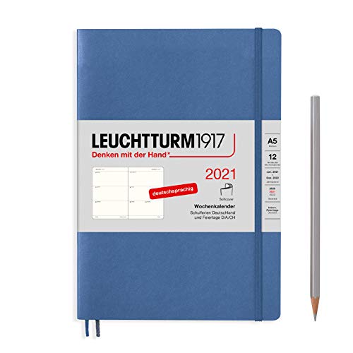 Denim, Wochenkalender, Softcover, Medium (A5) 2021, Deutsch von LEUCHTTURM1917