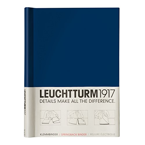LEUCHTTURM1917 337226 Klemmbinder (Peka, für 150 Blatt, weitere Farben auswählbar) dunkelblau, A4 LEUCHTTURM1917 337226 Klemmbinder (Peka, für 150 Blatt, weitere Farben auswählbar) dunkelblau, A4 von LEUCHTTURM1917