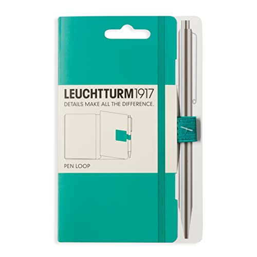 LEUCHTTURM1917 345161 Pen Loop (Stiftschlaufe), selbstklebend, Smaragd von LEUCHTTURM1917