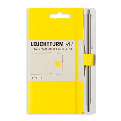 LEUCHTTURM1917 345162 Pen Loop (Stiftschlaufe), selbstklebend, Zitrone von LEUCHTTURM1917