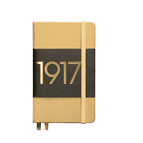 LEUCHTTURM1917 355675 Notizbuch Pocket (A6), Hardcover, 187 nummerierte Seiten, Gold, dotted von LEUCHTTURM1917