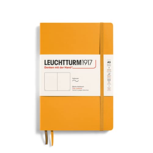 LEUCHTTURM1917 363402 Notizbuch Medium (A5), Softcover, 123 nummerierte Seiten, Rising Sun, blanko von LEUCHTTURM1917