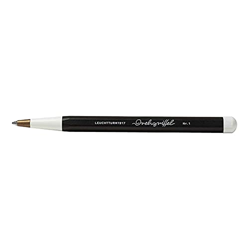 LEUCHTTURM1917 363956 Drehgriffel Nr. 1, Schwarz - Gelstift mit schwarzer Tinte von LEUCHTTURM1917