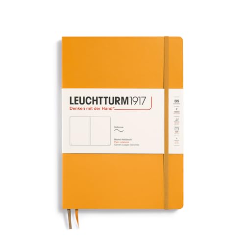 LEUCHTTURM1917 365633 Notizbuch Composition (B5), Softcover, 123 nummerierte Seiten, Rising Sun, Blanko von LEUCHTTURM1917