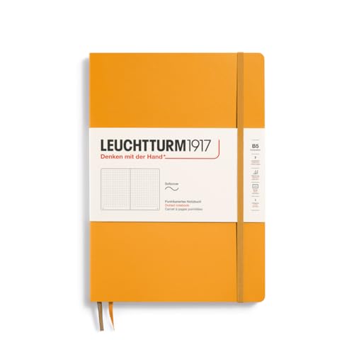 LEUCHTTURM1917 365634 Notizbuch Composition (B5), Softcover, 123 nummerierte Seiten, Rising Sun, Dotted von LEUCHTTURM1917