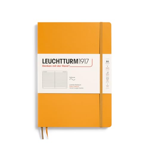 LEUCHTTURM1917 365635 Notizbuch Composition (B5), Softcover, 123 nummerierte Seiten, Rising Sun, Liniert von LEUCHTTURM1917