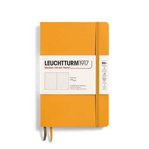LEUCHTTURM1917 365640 Notizbuch Paperback (B6+), Softcover, 123 nummerierte Seiten, Rising Sun, Dotted von LEUCHTTURM1917