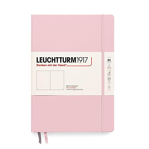 LEUCHTTURM1917 366158 Notizbuch Composition (B5), Hardcover, 219 nummerierte Seiten, Puder, Blanko von LEUCHTTURM1917