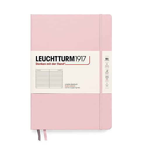 LEUCHTTURM1917 366161 Notizbuch Composition (B5), Hardcover, 219 nummerierte Seiten, Puder, Liniert von LEUCHTTURM1917